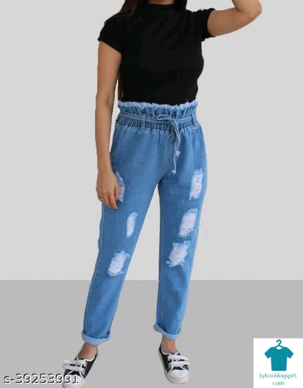 Product Name: *Trendy Latest Women Jeans*Fabric: DenimSurface Styling: AppliqueMultipack: 1 - 32