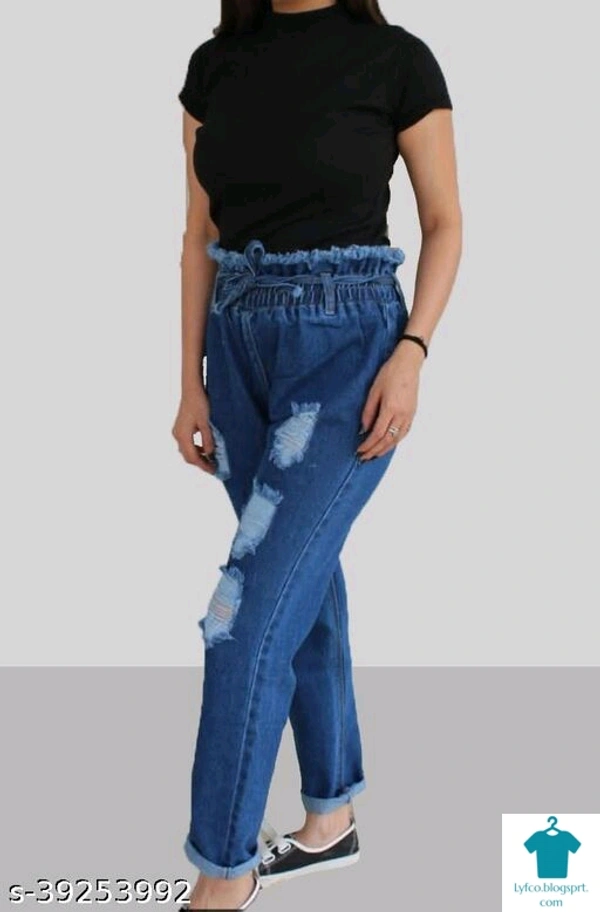 Product Name: *Trendy Latest Women Jeans*Fabric: DenimSurface Styling: AppliqueMultipack: 1 - 30