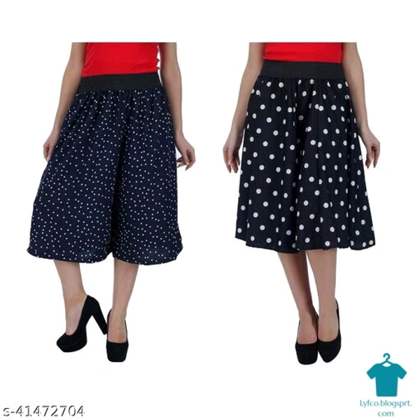 Product Name: *Trendy Partywear Women Capris*Fabric: CrepePattern: PrintedMultipack: 2 - 30
