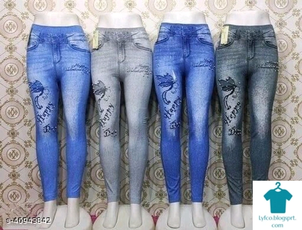 Product Name: *Gorgeous Modern Women Jeggings*Fabric: ModalPattern: PrintedMultipack: 4 - 32