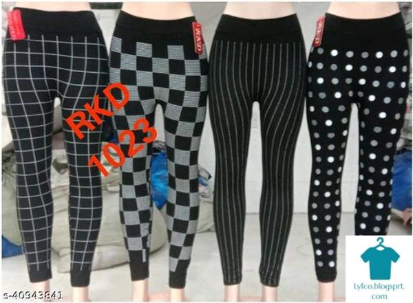 Product Name: *Fancy Glamarous Women Jeggings*Fabric: ModalPattern: PrintedMultipack: 4 - 34