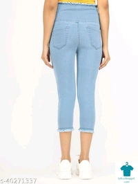 Product Name: *Trendy Designer Women Capris*Fabric: DenimPattern: SolidMultipack: 1 - 28