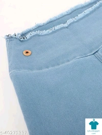 Product Name: *Trendy Designer Women Capris*Fabric: DenimPattern: SolidMultipack: 1 - 28
