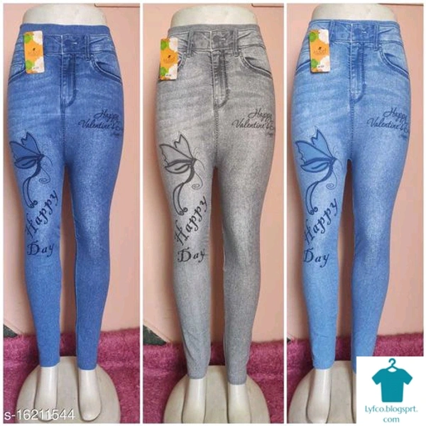 Product Name: *Trendy Stylish Women Jeggings*Fabric: Cotton Blend - 32