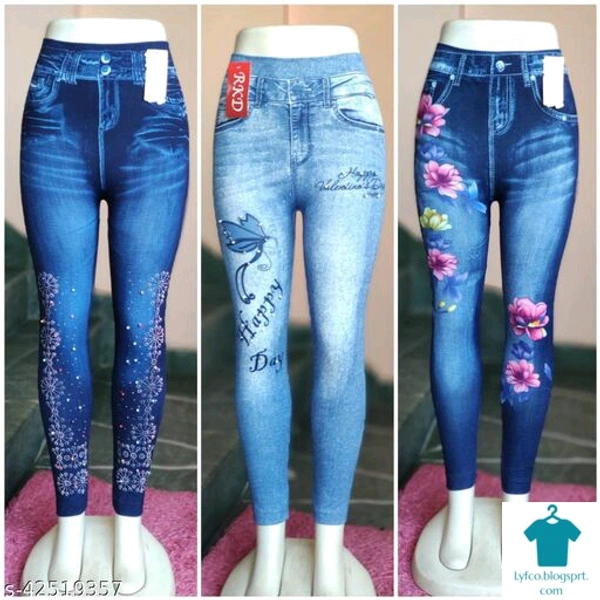 Product Name: *Trendy Stylish Women Jeggings*Fabric: Cotton Blend - 32