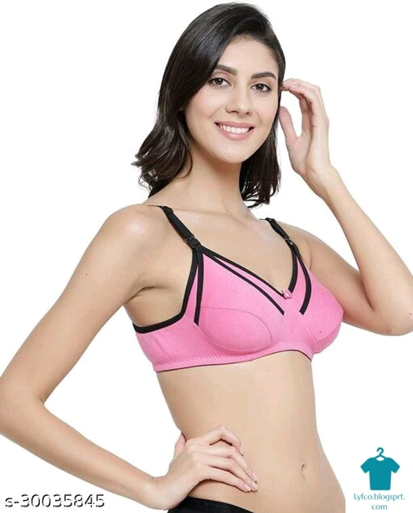 Product Name: *Glitchy Women's Cotton Multicolor Non-Padded Feeding Bra/Nursing Bra/Maternity Bra Combo - Pack of 3*Fabric: Cotton BlendMultipack: 6 - 40B
