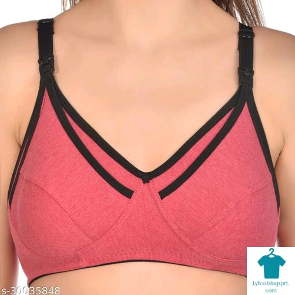 Product Name: *Glitchy Women's Cotton Multicolor Non-Padded Feeding Bra/Nursing Bra/Maternity Bra Combo - Pack of 3*Fabric: Cotton BlendMultipack: 6 - 36B