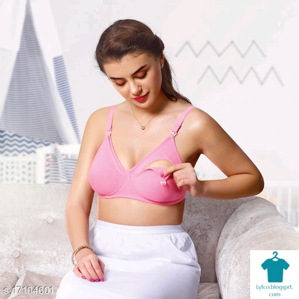 Product Name: *Women Non Padded Maternity Bra*Fabric: CottonPrint or Pattern Type: SolidPadding: Non PaddedType: Maternity BraWiring: Non WiredSeam Style: SeamlessMultipack: 1 - 36B