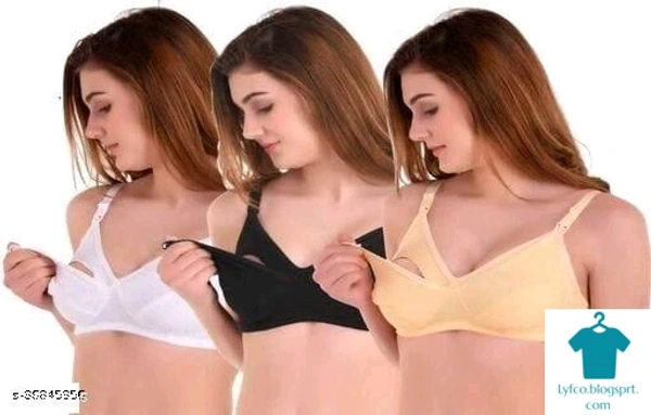 Product Name: *QUANTO WEARS MATERNITY BRA MOTHER 1*Fabric: Cotton BlendMultipack: 3 - 32B