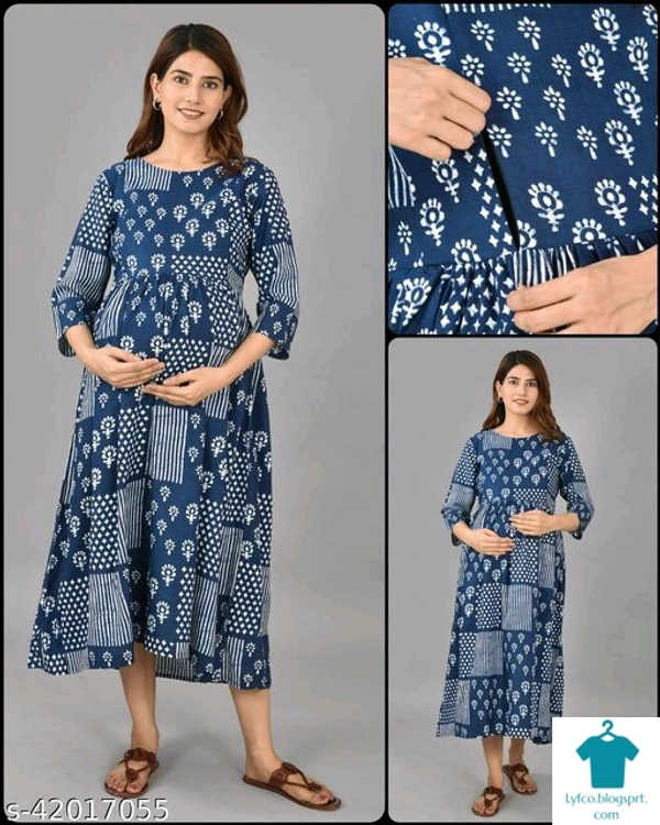 Product Name: *Latest  Women's Feeding Kurtis*Fabric: RayonSleeve Length: Three-Quarter SleevesPattern: PrintedMultipack: 1 - XXL