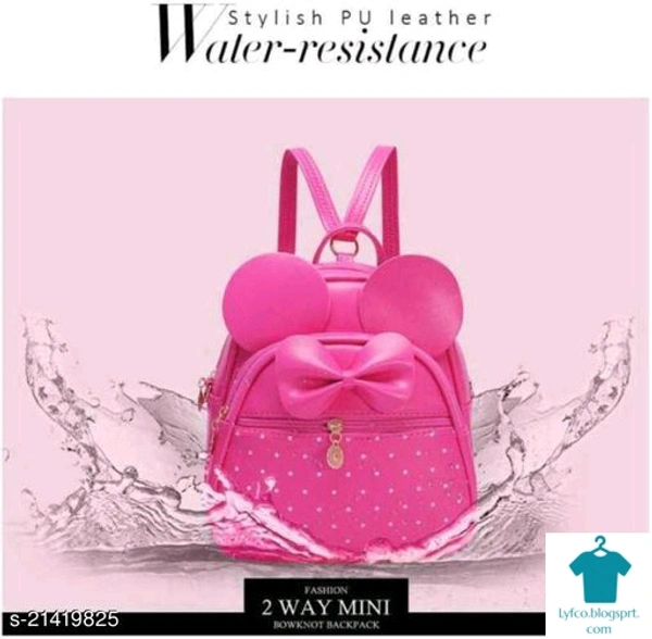 Product Name: *Elegant Fashionable Women Backpacks*Material: PUNo. of Compartments: 3Pattern: PrintedMultipack: 1 - Free size