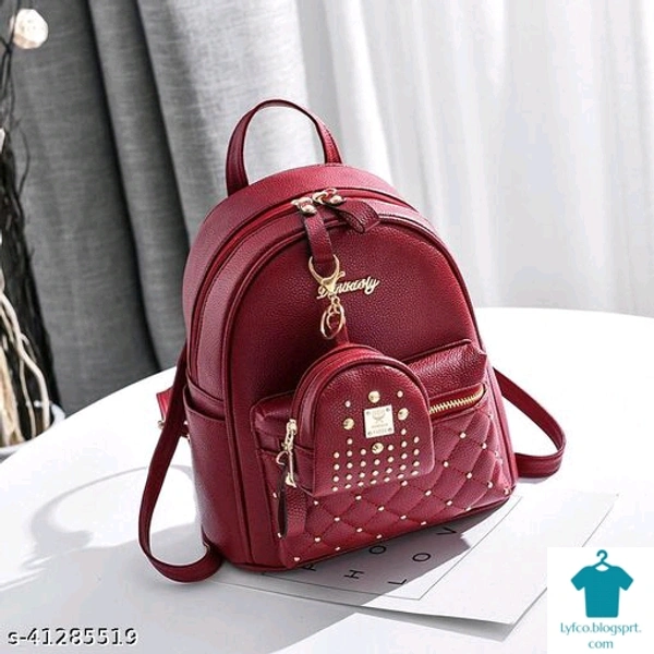 Product Name: *Graceful Versatile Women Backpacks*Material: PUNo. of Compartments: 2Pattern: SolidMultipack: 1 - Free size