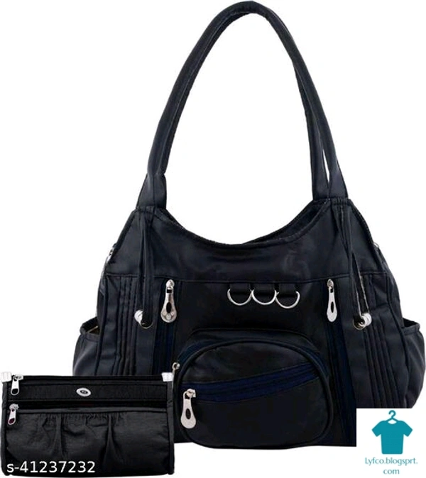Product Name: *Elite Alluring Women Handbags*Material: PUNo. of Compartments: 2Pattern: SolidType: Shoulder bagMultipack: 1 - Free size