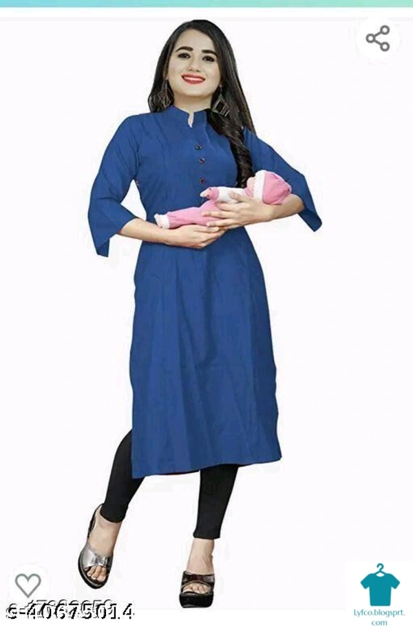 Catalog Name:*Charvi Graceful Kurtis*Fabric: RayonBottom Type: LeggingsSleeve Length: Three-Quarter SleevesStitch Type: StitchedFit/ Shape: MaternityPattern: SolidCombo of: Single - Maroon