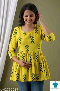 Catalog Name:*Stylus Women Tops & Tunics*Fabric: RayonSleeve Length: Three-Quarter SleevesPattern: Product DependentMultipack: 1 - colour- Black