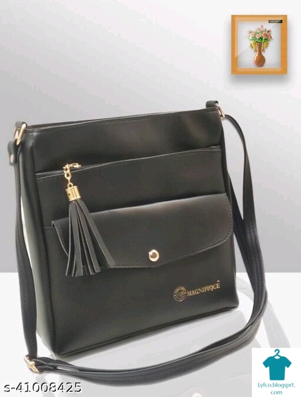 Catalog Name:*Ravishing Fashionable Women Slingbags*Material: PUNo. of Compartments: 4Pattern: SolidMultipack: 1 - Free size