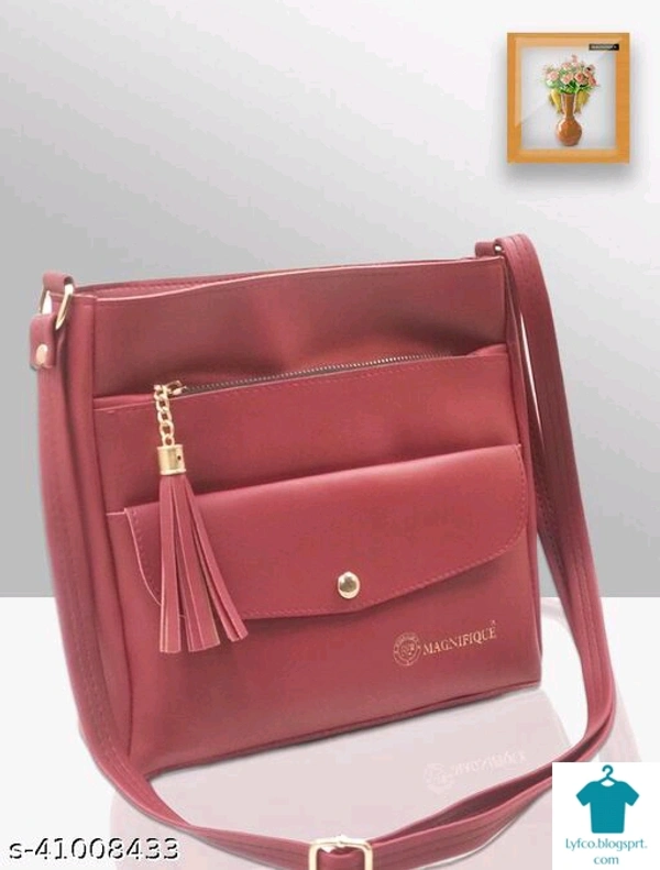 Catalog Name:*Ravishing Fashionable Women Slingbags*Material: PUNo. of Compartments: 4Pattern: SolidMultipack: 1 - Free size