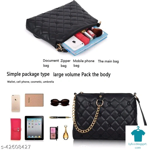 Catalog Name:*Voguish Fancy Women Slingbags*Material: SyntheticNo. of Compartments: 1Pattern: Self DesignMultipack: 1 - Free size