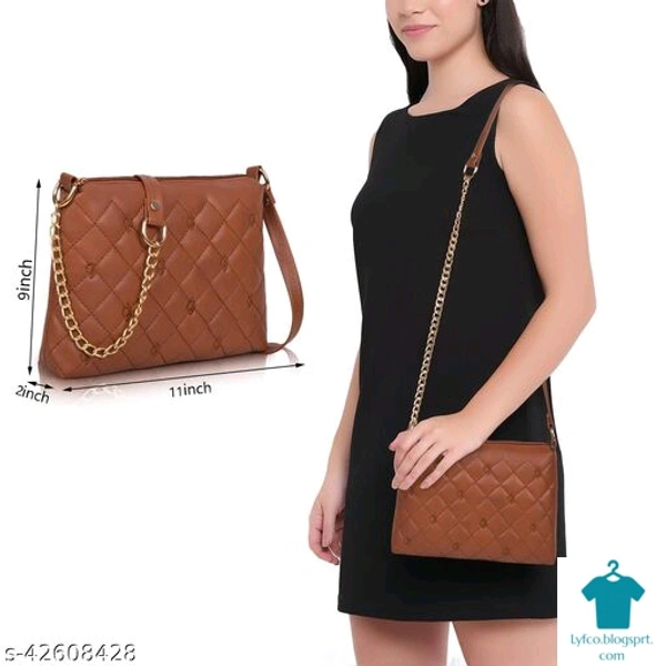 Catalog Name:*Voguish Fancy Women Slingbags*Material: SyntheticNo. of Compartments: 1Pattern: Self DesignMultipack: 1 - Free size