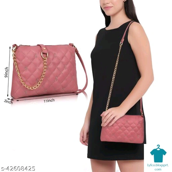 Catalog Name:*Voguish Fancy Women Slingbags*Material: SyntheticNo. of Compartments: 1Pattern: Self DesignMultipack: 1 - Free size