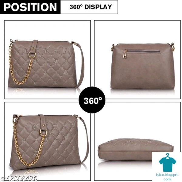 Catalog Name:*Voguish Fancy Women Slingbags*Material: SyntheticNo. of Compartments: 1Pattern: Self DesignMultipack: 1 - Free size