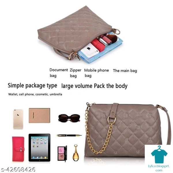 Catalog Name:*Voguish Fancy Women Slingbags*Material: SyntheticNo. of Compartments: 1Pattern: Self DesignMultipack: 1 - Free size