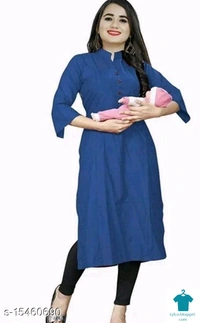 Catalog Name:*Comfy Fashionable Women Maternity Feeding Dresses*Fabric: RayonBottomwear Fabric: No BottomwearBottom Type: LeggingsSleeve Length: Three-Quarter SleevesStitch Type: StitchedFit/ Shape: MaternityPattern: SolidCombo of: Single - Turquoise colour