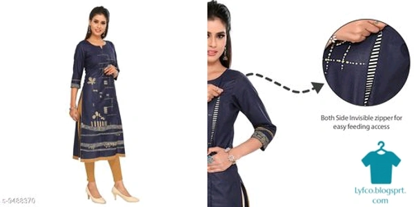 Catalog Name:*Chitrarekha Attractive Maternity and Feeding Kurtis*Fabric: CottonBottomwear Fabric: No BottomwearBottom Type: No BottomwearSleeve Length: Three-Quarter SleevesStitch Type: StitchedFit/ Shape: A-linePattern: PrintedCombo of: Single - L