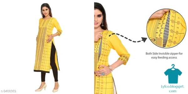 Catalog Name:*Chitrarekha Attractive Maternity and Feeding Kurtis*Fabric: CottonBottomwear Fabric: No BottomwearBottom Type: No BottomwearSleeve Length: Three-Quarter SleevesStitch Type: StitchedFit/ Shape: A-linePattern: PrintedCombo of: Single - XL