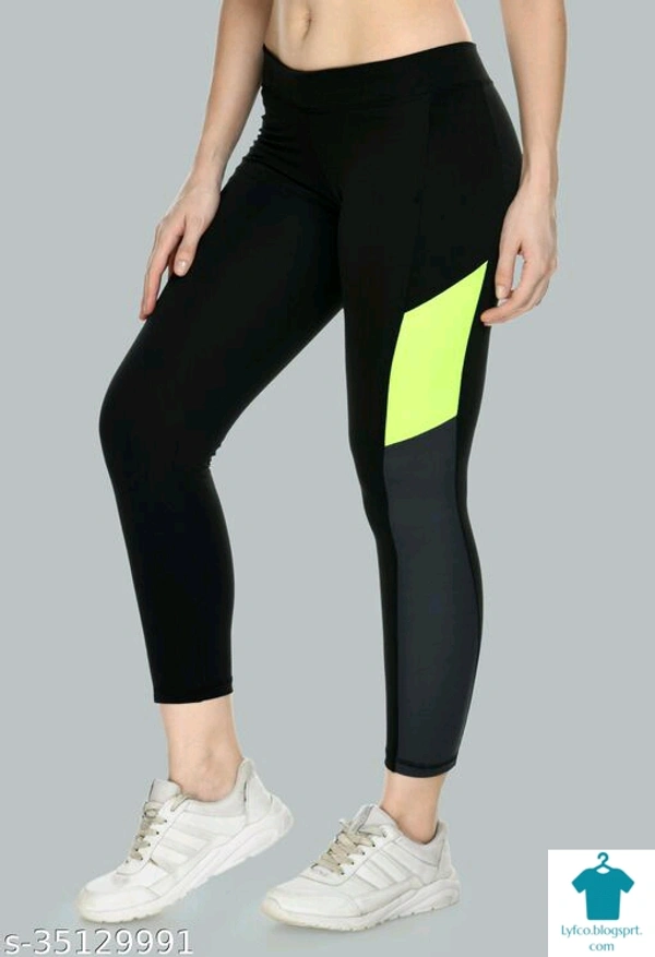 Catalog Name:*Women Self-Design Black Yoga Pants*Fabric: NylonPattern: SolidMultipack: 1 - 32