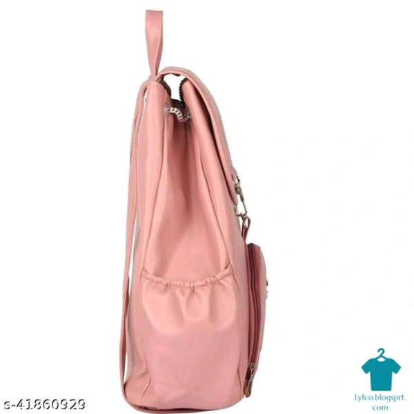 Catalog Name:*Trendy Fancy Women Backpacks*Material: PUNo. of Compartments: 1Pattern: SolidMultipack: - Free size