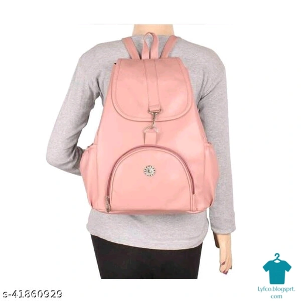 Catalog Name:*Trendy Fancy Women Backpacks*Material: PUNo. of Compartments: 1Pattern: SolidMultipack: - Free size