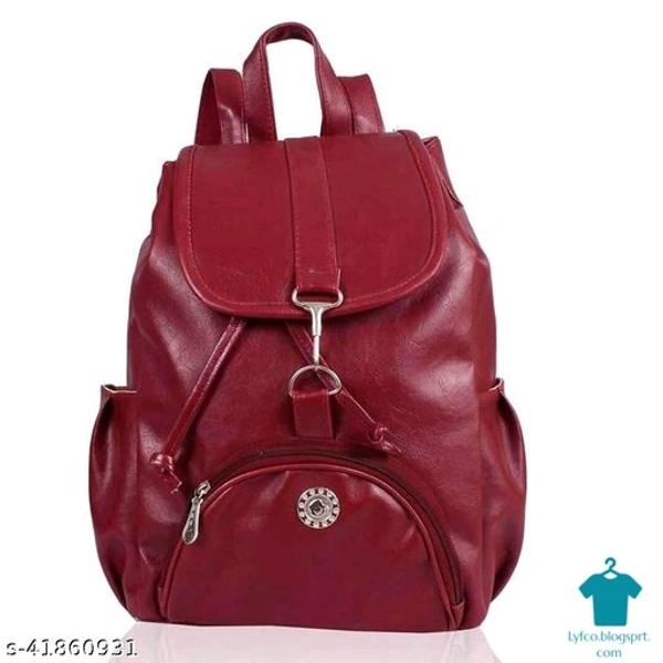 Catalog Name:*Trendy Fancy Women Backpacks*Material: PUNo. of Compartments: 1Pattern: SolidMultipack: - Free size
