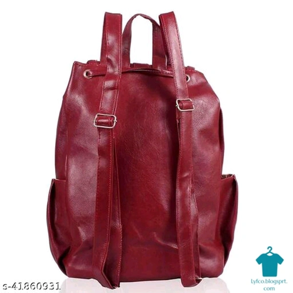 Catalog Name:*Trendy Fancy Women Backpacks*Material: PUNo. of Compartments: 1Pattern: SolidMultipack: - Free size