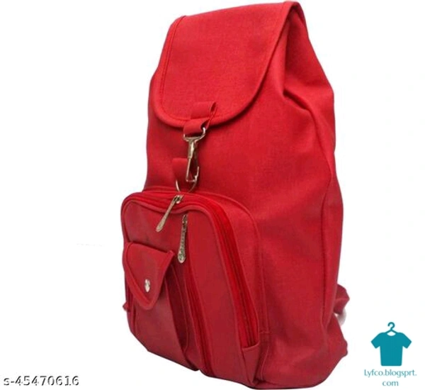 Catalog Name:*Voguish Fancy Women Backpacks*Material: Faux Leather/LeatheretteNo. of Compartments: 1Pattern: SolidMultipack: 1 - Free size