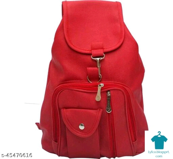 Catalog Name:*Voguish Fancy Women Backpacks*Material: Faux Leather/LeatheretteNo. of Compartments: 1Pattern: SolidMultipack: 1 - Free size
