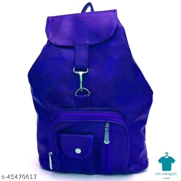 Catalog Name:*Voguish Fancy Women Backpacks*Material: Faux Leather/LeatheretteNo. of Compartments: 1Pattern: SolidMultipack: 1 - Free size
