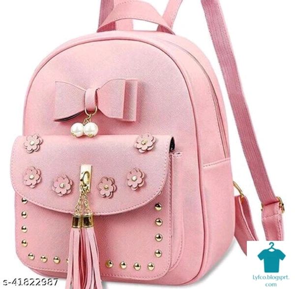Catalog Name:*Trendy Stylish Women Backpacks*Material: Faux Leather/LeatheretteNo. of Compartments: 1Pattern: EmbellishedMultipack: 1 - Free size