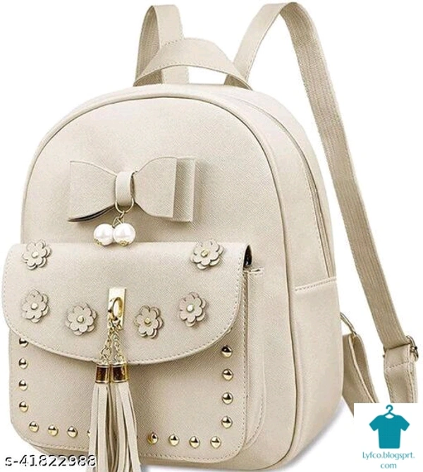 Catalog Name:*Trendy Stylish Women Backpacks*Material: Faux Leather/LeatheretteNo. of Compartments: 1Pattern: EmbellishedMultipack: 1 - Free size