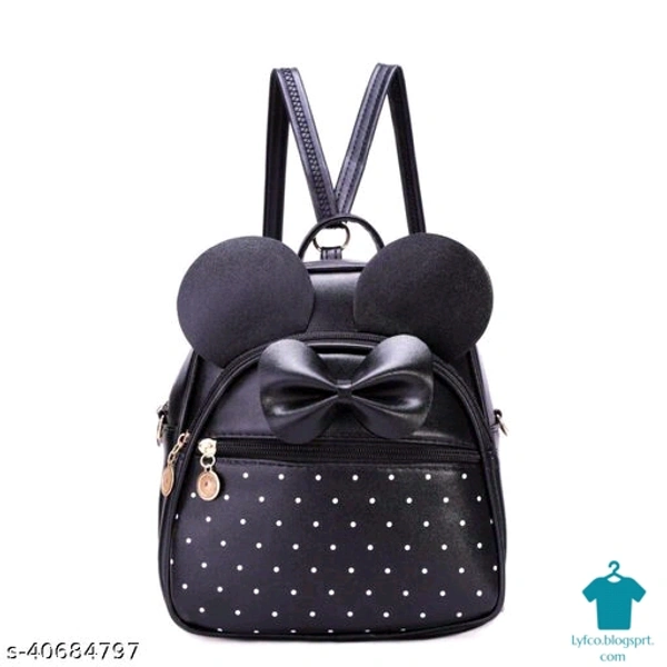 Catalog Name:*Elite Fashionable Women Backpacks*Material: PUNo. of Compartments: 2Pattern: Checked,AppliqueMultipack: 1 - Free size