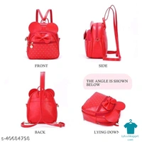 Catalog Name:*Elite Fashionable Women Backpacks*Material: PUNo. of Compartments: 2Pattern: Checked,AppliqueMultipack: 1 - Free size