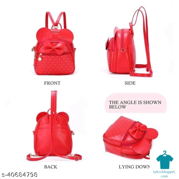 Catalog Name:*Elite Fashionable Women Backpacks*Material: PUNo. of Compartments: 2Pattern: Checked,AppliqueMultipack: 1 - Free size