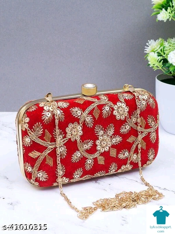 Catalog Name:*Casual Latest Women Clutches*Material: VelvetMultipack: 1 - Free  size