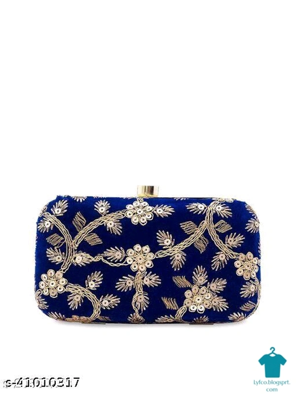 Catalog Name:*Casual Latest Women Clutches*Material: VelvetMultipack: 1 - Free size