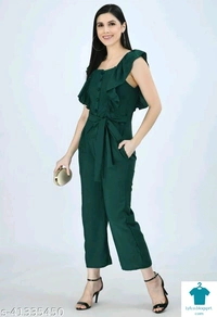Catalog Name:*Urbane Graceful Women Jumpsuits*Fabric: Rayon SlubSleeve Length: SleevelessPattern: SolidMultipack: 1 - M