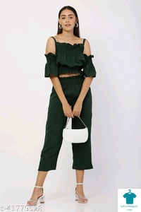 Catalog Name:*Pretty Elegant Women  top and bottom*Top Fabric: NylonBottom Fabric: NylonSleeve Length: Shoulder StrapsMultipack: 1 - L