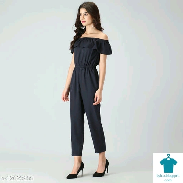 Catalog Name:*Urbane Designer Women Jumpsuits*Fabric: Poly CrepeSleeve Length: SleevelessPattern: SolidMultipack: 1 - XL