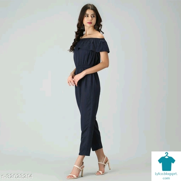 Catalog Name:*Urbane Designer Women Jumpsuits*Fabric: Poly CrepeSleeve Length: SleevelessPattern: SolidMultipack: 1 - M
