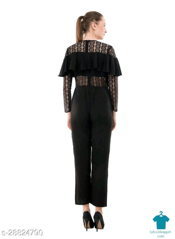 Catalog Name:*Comfy Feminine Women Jumpsuits*Fabric: CrepeSleeve Length: Long SleevesPattern: SolidMultipack: 1 - XXL