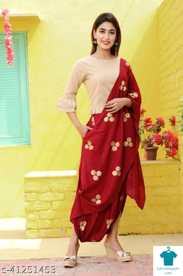 Catalog Name:*Kashvi Pretty Women Top & Bottom set* - XS
